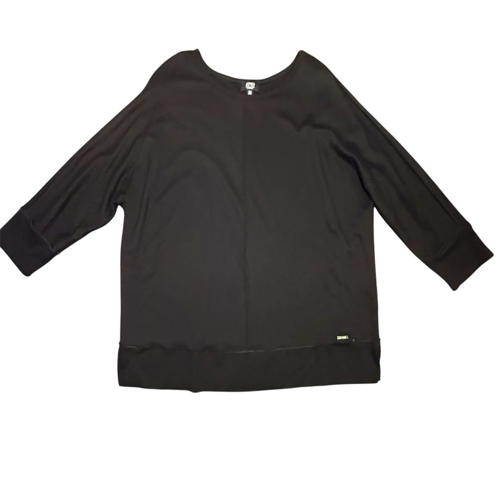 Jones New York Women's Black 3/4 Sleeve Top Size XL